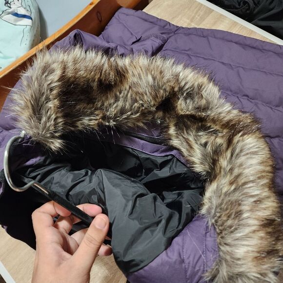 Eddie Bauer Men's Purple Parka 650 Down Filled Puffer Jacket Size Large L NEW - Picture 16 of 16